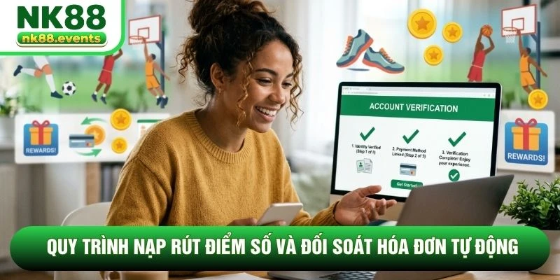 Quy trình nạp rút điểm số và đối soát hóa đơn tự động